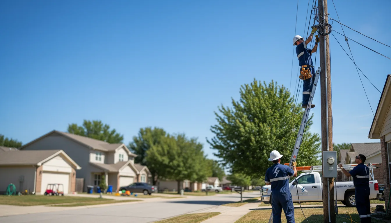 Residential electrician providing installation services in Lake Linden, MI